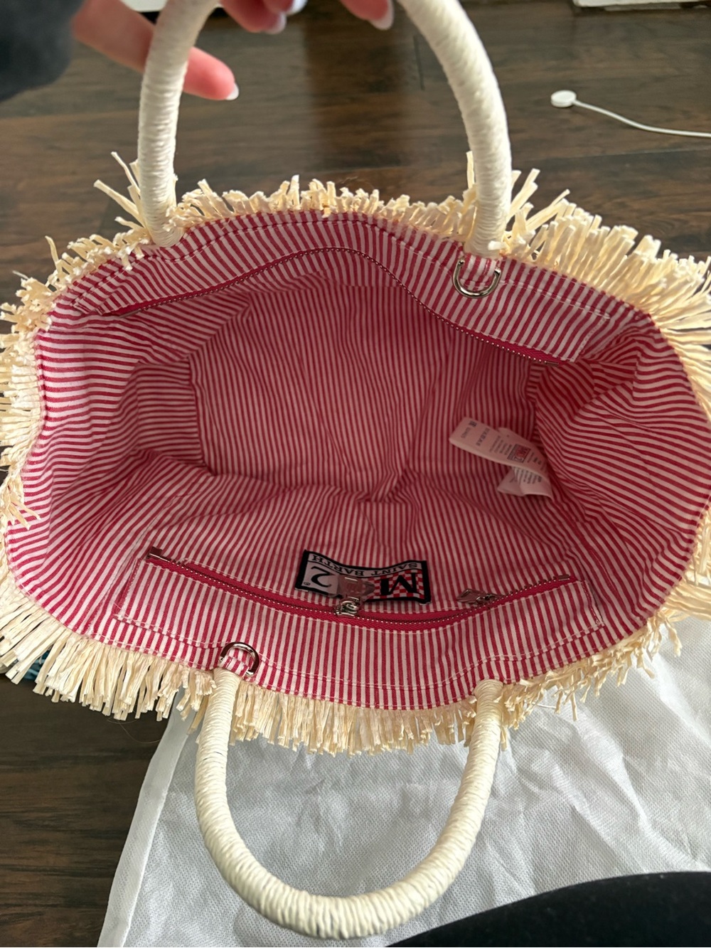 Colette Straw-Effect Tote Bag in Natural - Picture 6 of 10